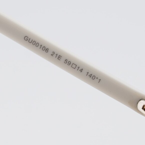 Guess GU00106 21E Sunglasses White/Gold Cat Eye Frame, Brown Lenses main image 8